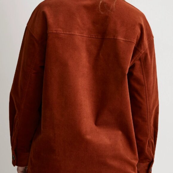 SOLD - Corduroy Twill Oversized Shirt-Jacket - Picture 7 of 8